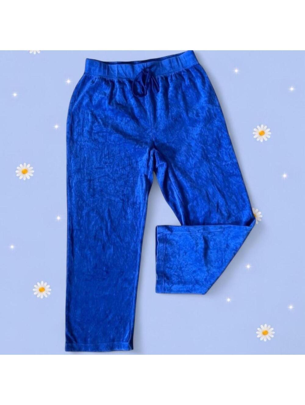 Vintage Y2K Juicy Couture Velour Track Pants Size Medium 💙